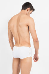 Lookme Agent Double 1 Mini Pants Boxer Brief Unterwäsche Weiß 40-67 Gr. M